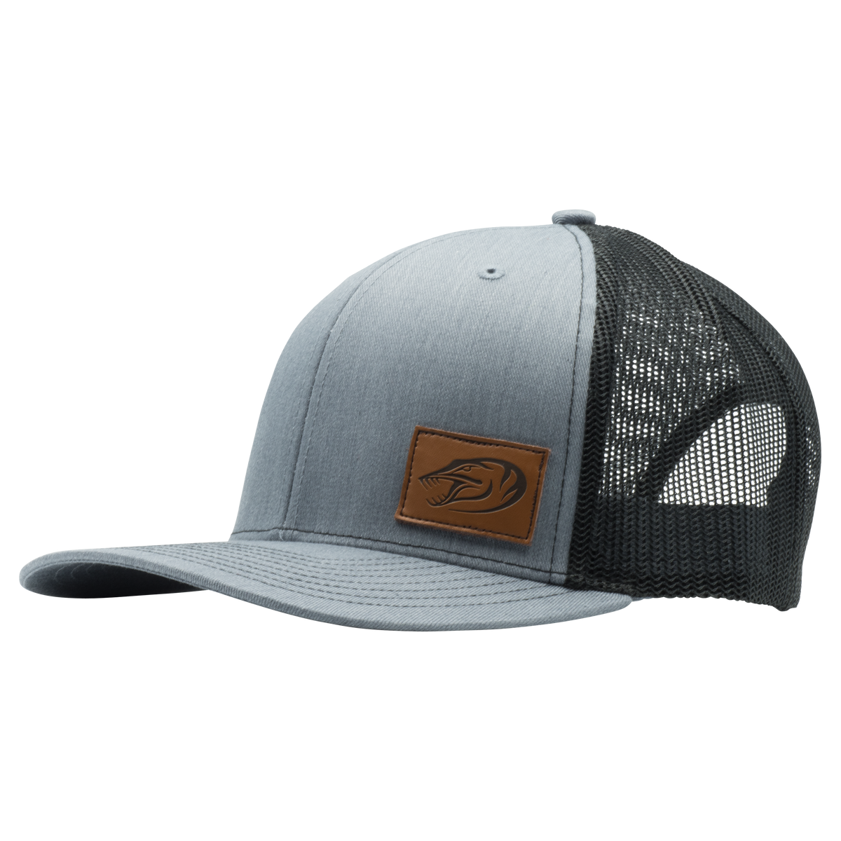帽子 PACS 4eyes Hat space gray paletown Leather Patch Hat - Grey – PhantomLures